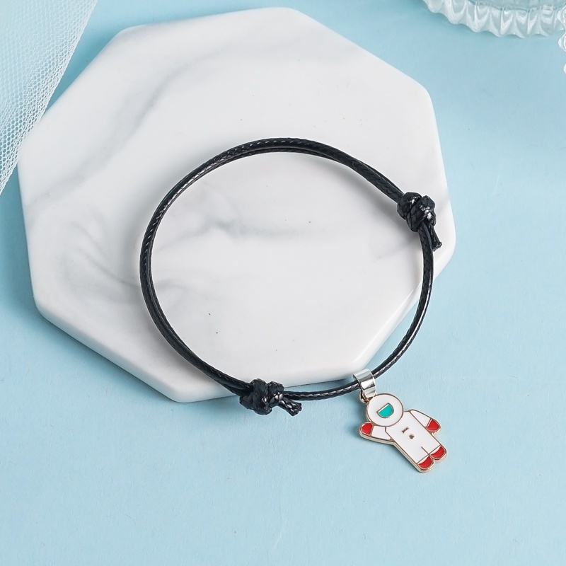 Gelang Astronot Roket Motif Luar Angkasa Untuk Pria &amp; Wanita Murah Meriah Bestie Sahabat Pacar GL 38