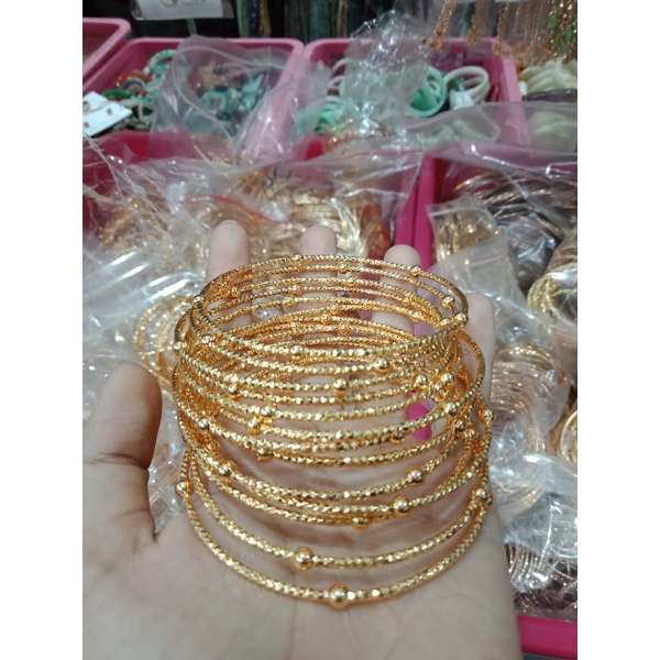 COD✅Gelang Titanium Wanita Anti Karat Korean Style Mewah Gold