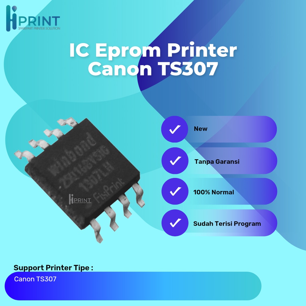 IC Eprom Canon TS307 25Q16, IC Eeprom Reset Canon TS307, Resetter Printer Canon TS-307 New
