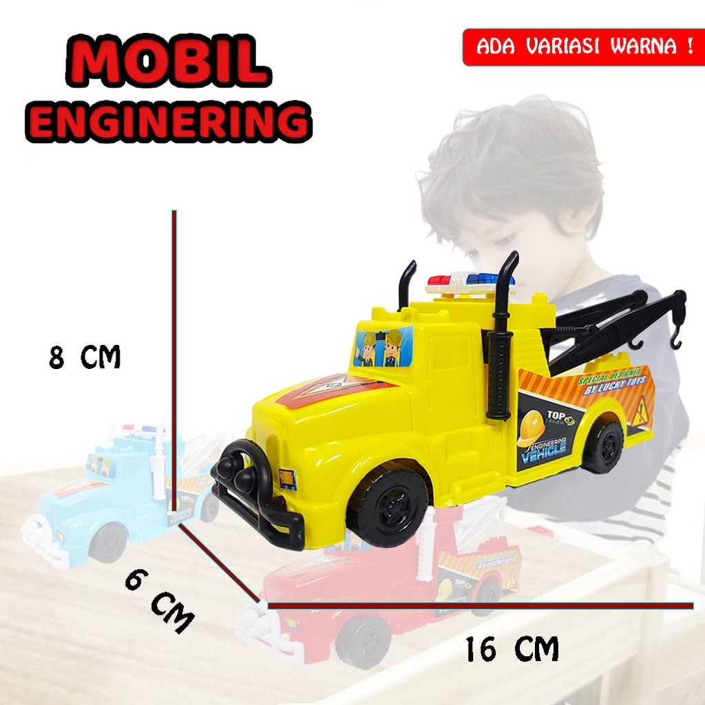 Mainan Mobil-Mobilan Tarik  Enginering Vehicle Toys LT112 JSP