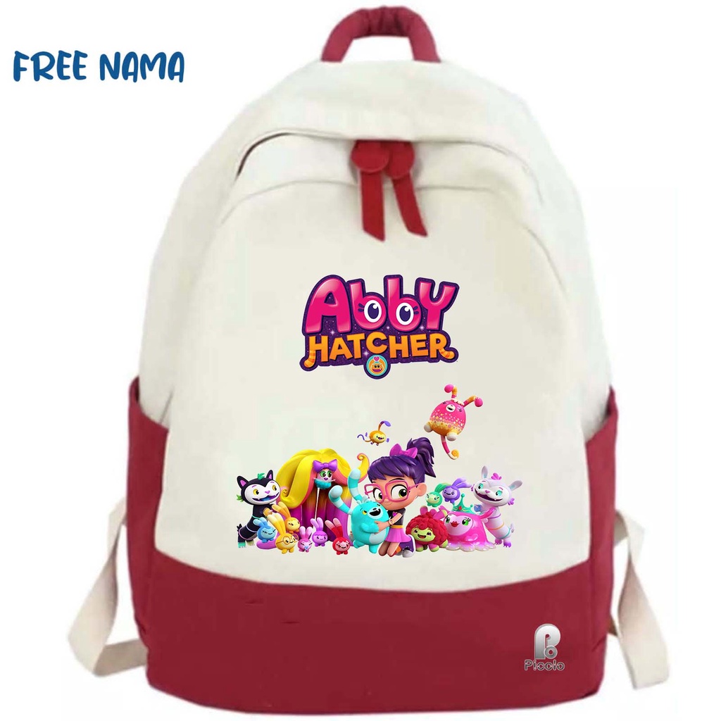 TAS RANSEL BACKPACK ANAK SEKOLAH MOTIF ABBY HATCHER (FREE NAMA)