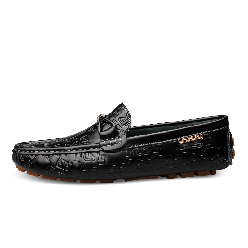 COD Import Kulit Sapi Asli Modern Gaya Sepatu Pria Tassel Loafer Full Black Polos Sepatu Pantofel Santai Slip On Formal Kerja Kantor 137