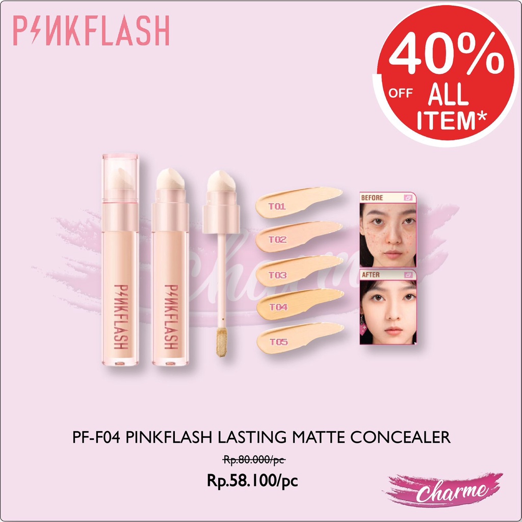 (READY &amp; ORI) Pinkflash Pink Flash Lasting Matte Concealer (New Function) PF F04