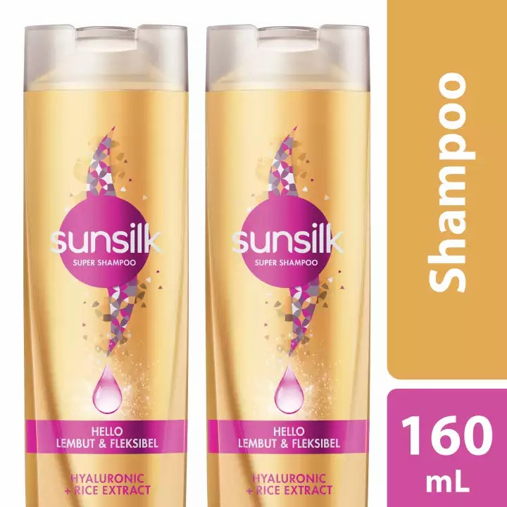 SUNSILK Shampoo Super Hello Lembut &amp; Fleksibel 160ml