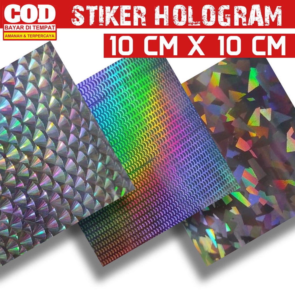 Stiker Umpan Pancing Hologram Sisik Besar Kecil Pecah Kaca bukan Hot Stamping Foil Spoon Metal Jig
