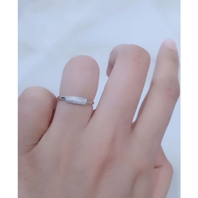 CINCIN TABUNG SIZE TANGGUNG CORR MP / CINCIN PERAK ASLI SILVER 925 LAPIS EMAS/ CINCIN FASHION WANITA TERBARU