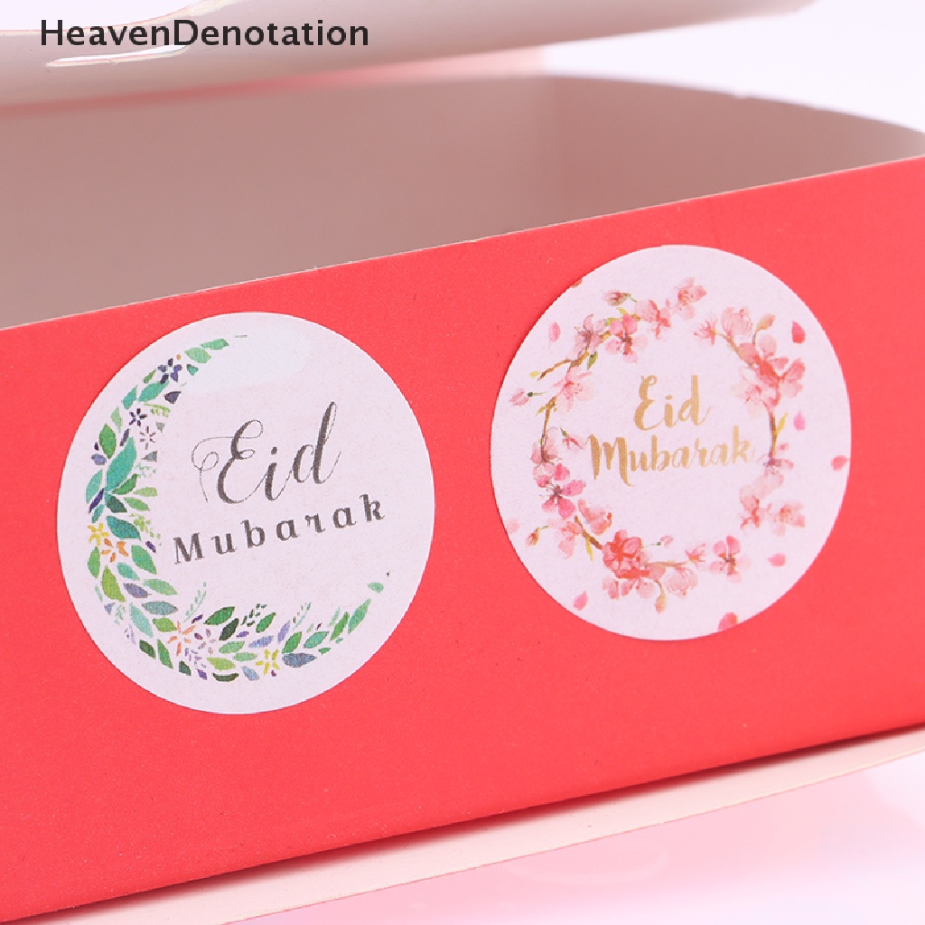 [HeavenDenotation] 60pcs Stiker Kado Dekorasi Ramadhan Eid Mubarak Label Gift Box Segel Sticker HDV