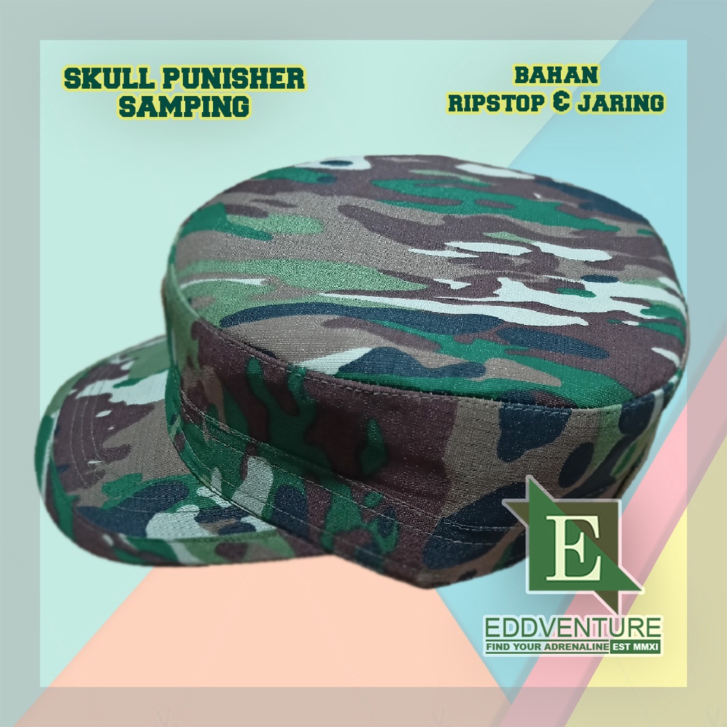 Topi Komando Loreng Kasad Terbaru TNI AD TAD Bahan Velbed Balotelli