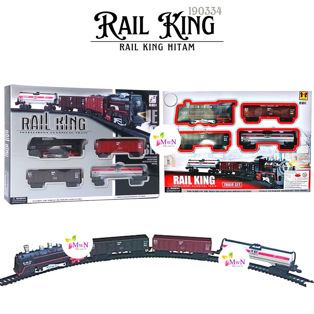 MWN.TOYS Mainan Kereta Api Hitam - Rail King 190334