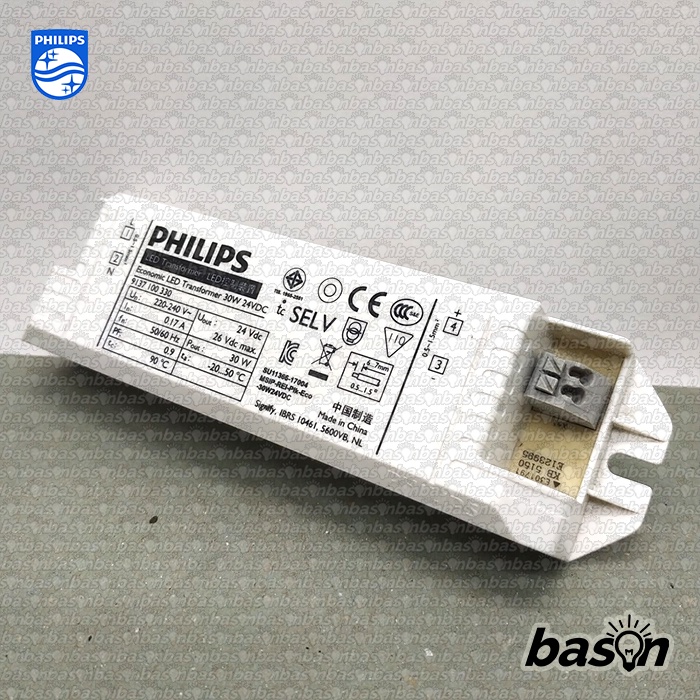 PHILIPS Economic LED Transformer 30W 24VDC - untuk PHILIPS LED Strip