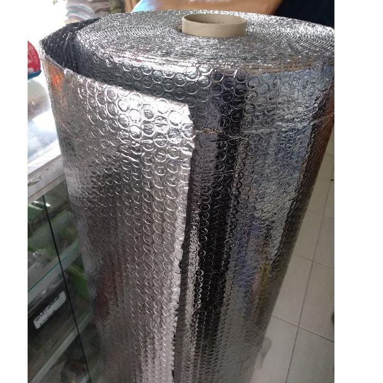 Terlaris / Insulasi Alumunium Foil Bubble / Peredam Panas Atap / Bubble Wrap Silver (Harga Jual Per Meter) TERMURAH...