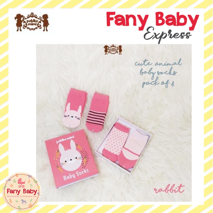 PETITE MIMI KAOS KAKI ANIMAL ISI 4PCS