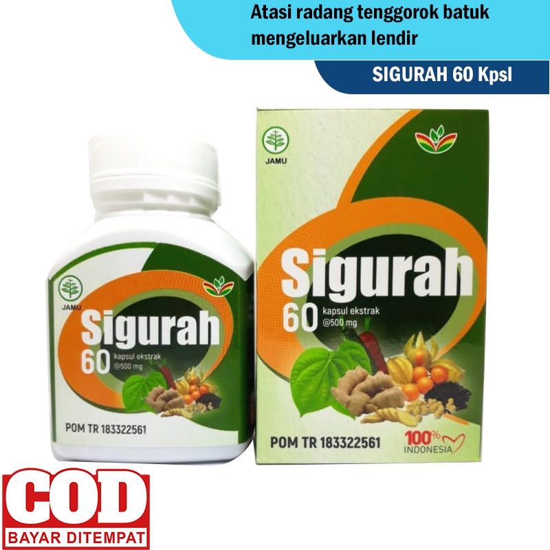 sigurah 60 kapsul gurah pernapasan bpom