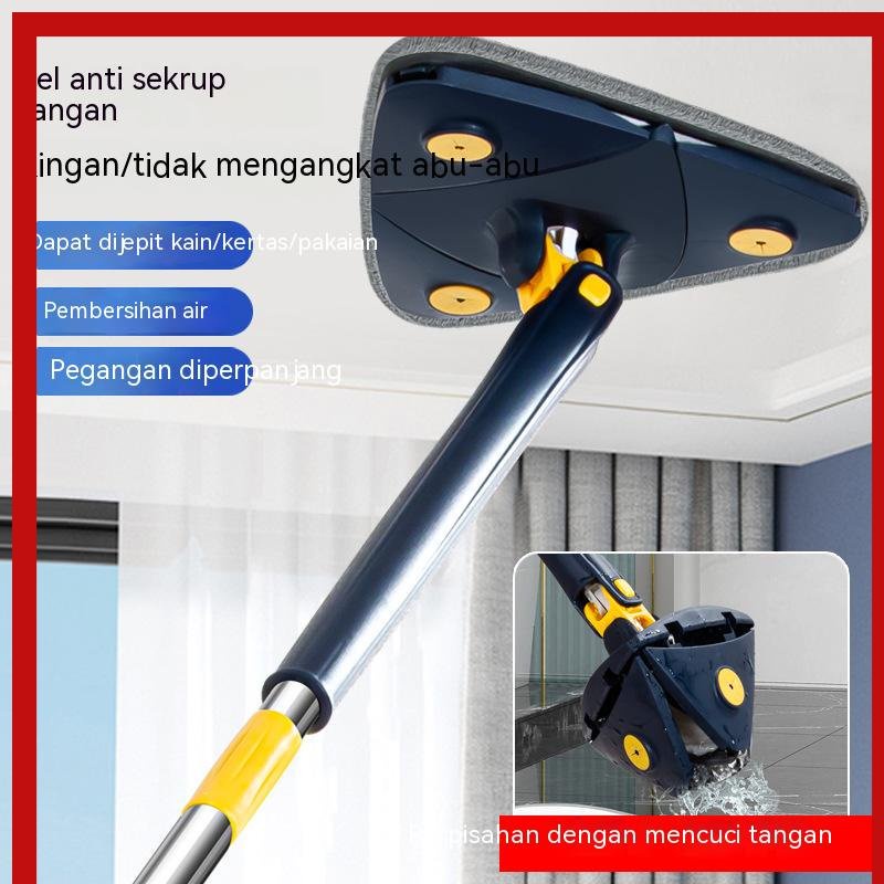 Artifak pembersihan mop segitiga Ceiling pembersihan tangan bebas mop segitiga menghapus dinding artefak ekspansi universal dan pembersihan