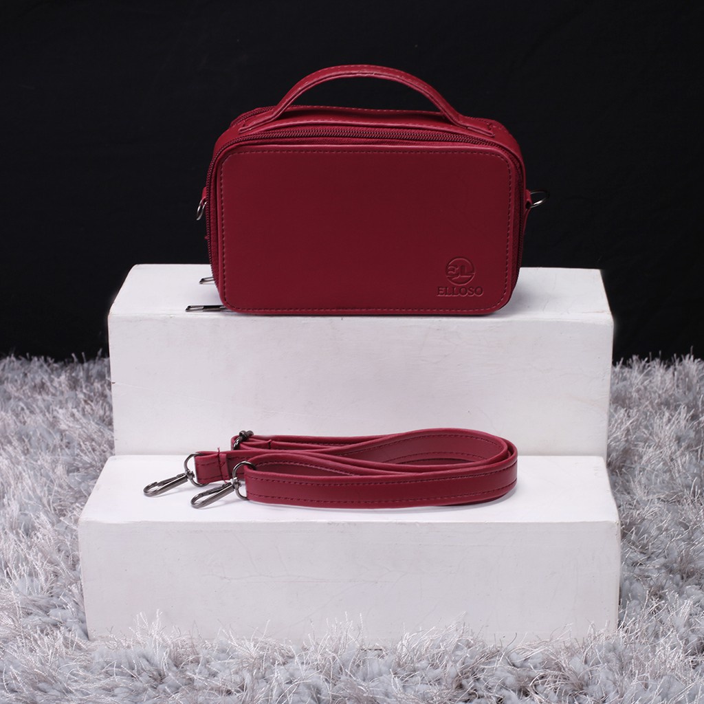 Handbag Tas Kulit Asli Tas Tangan Terbuat Dari Kulit PU Leather Sling Bag Menawan Fungsional OL04 BISA COD