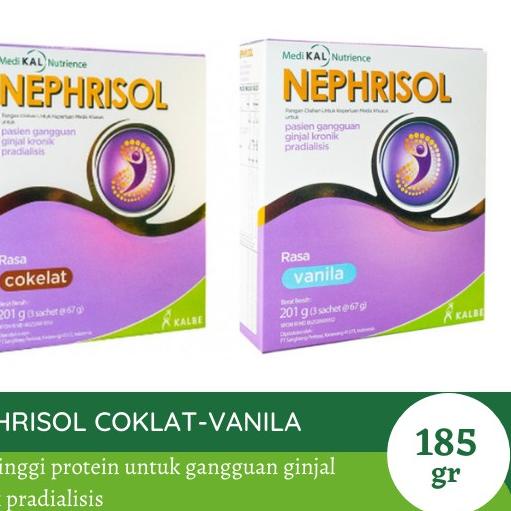 

♡ Nephrisol Vanilla/Cokelat 185gr ➱