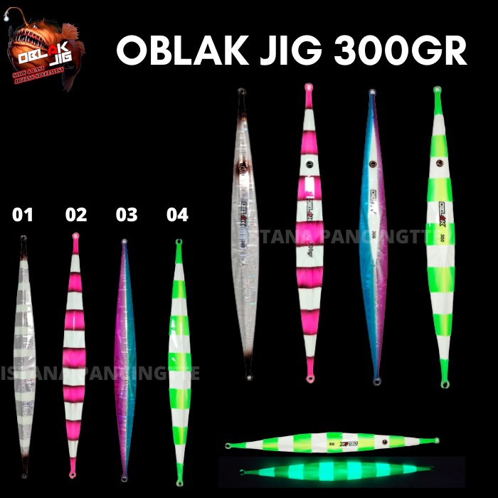 UMPAN METAL JIG OBLAK JIG 300GR/500GR UMPAN MANCING MANIA