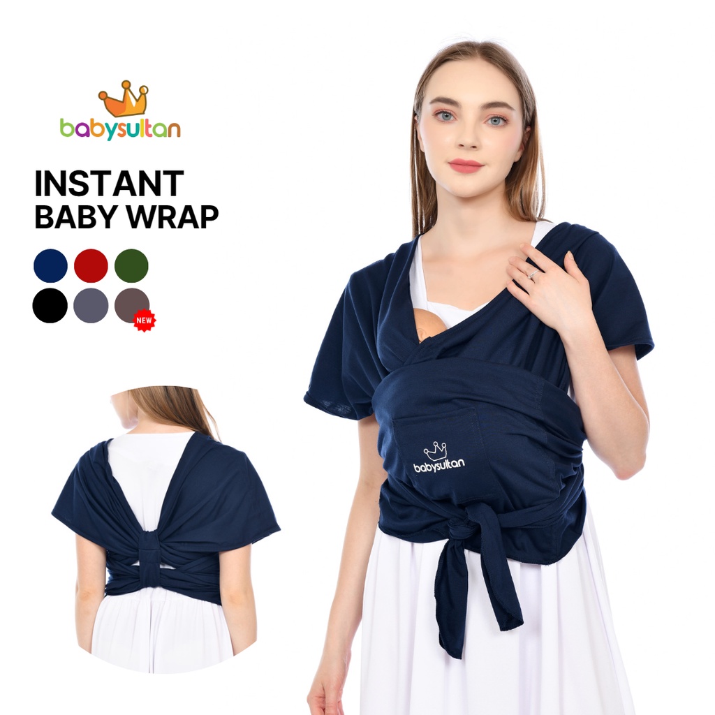 Gendongan Bayi Depan M Shape 3in1 Instan Baby Wrap Premium dengan Sash Belt babysultan