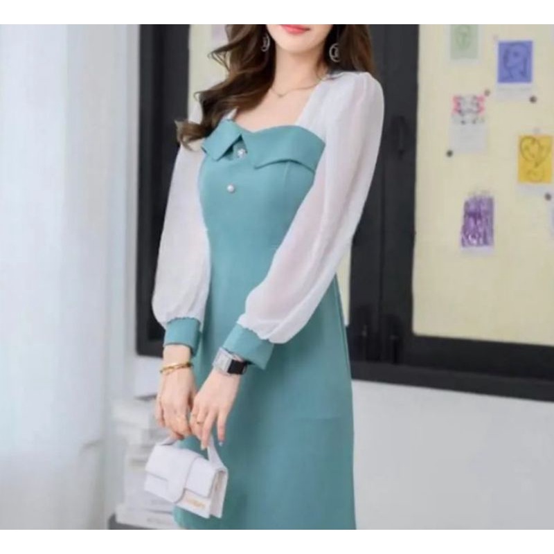 montiana dress Korean style/Korea dress/atasan wanita/dress wanita Korea/mini dress/MIDDI dress