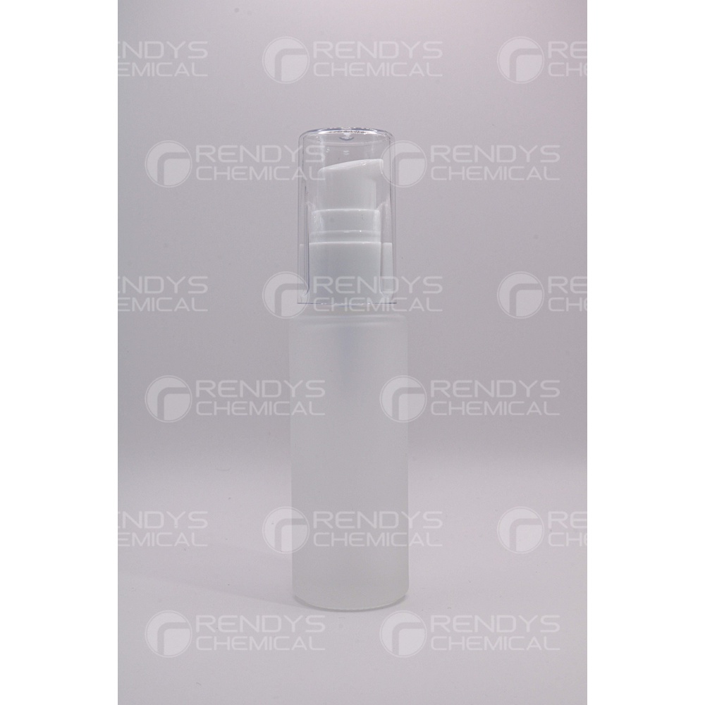 Botol Pump Kaca Tebal Frosted 30ML / Botol Serum 30 ML / Pump Bottle Frosted