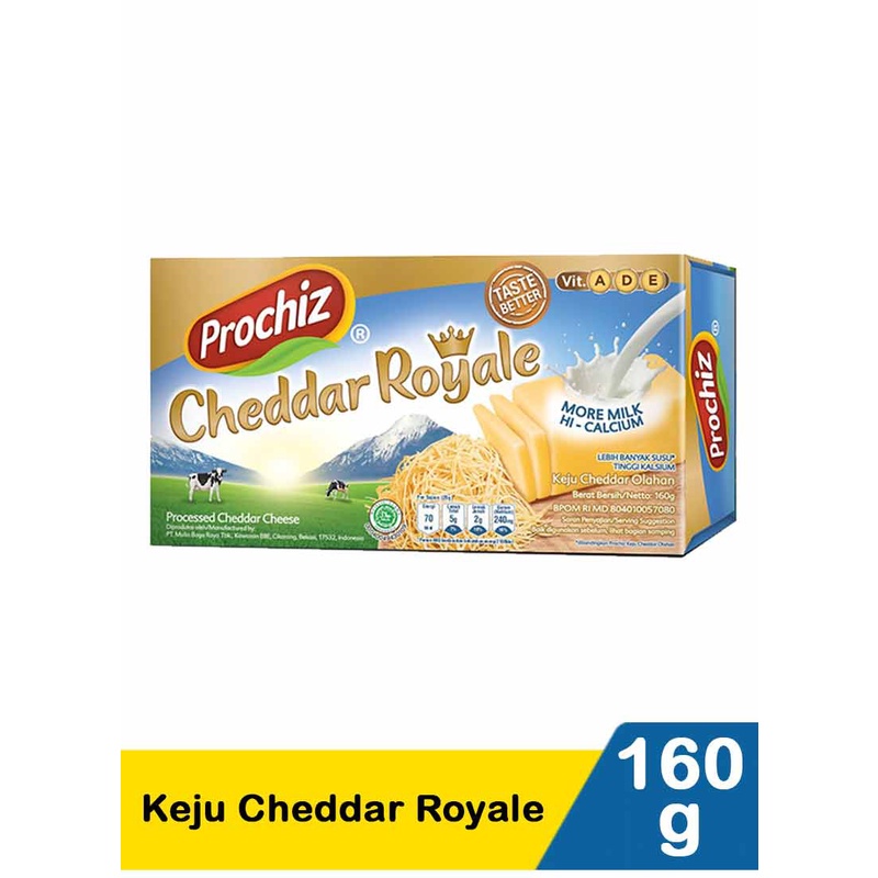 

Pro Chiz Keju Cheddar Royale 160 Gram
