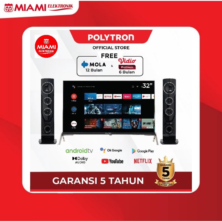 POLYTRON PLD 32TAG5959 / PLD32TAG5959 Smart Cinemax Android TV 32 inch