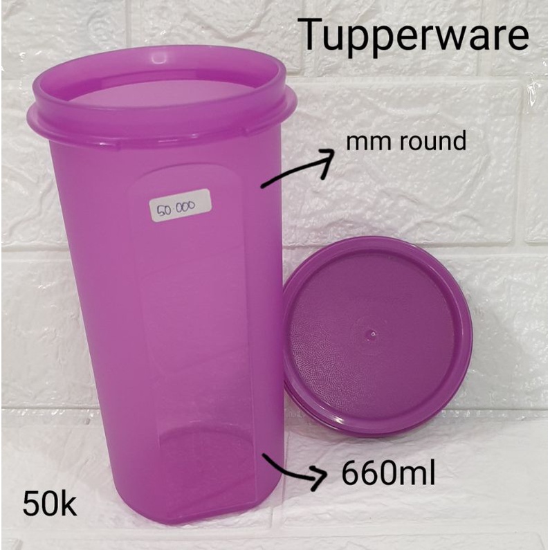 Tall MM round tupperware