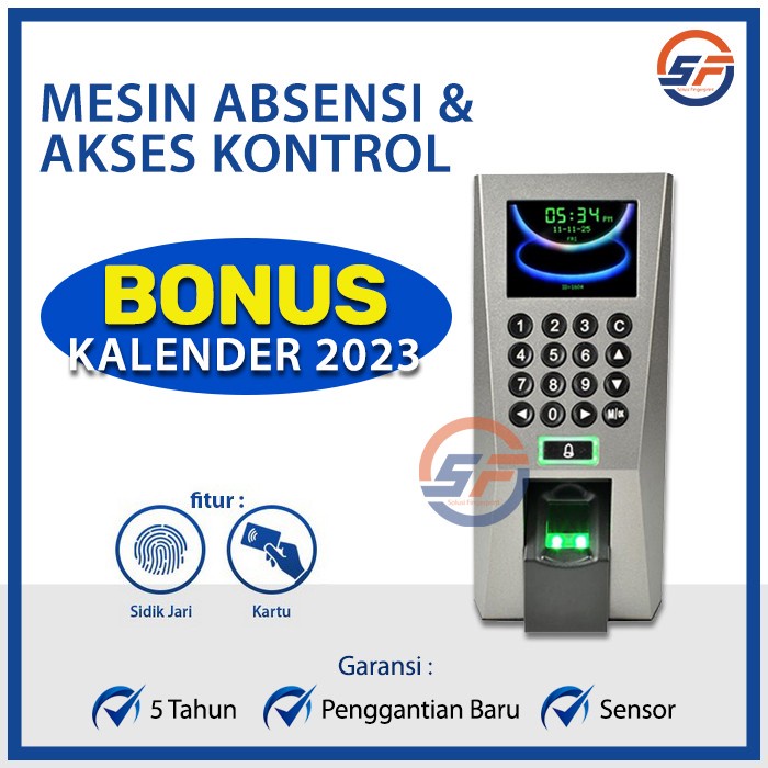 

[[JNT COD]] Fingerprint Mesin Absensi dan Access Door Zkteco F18