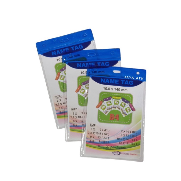 

Sale NAME TAG ID CARD PLASTIK MIKA B4 NAMA TANDA PENGENAL PANITIA SEMINAR