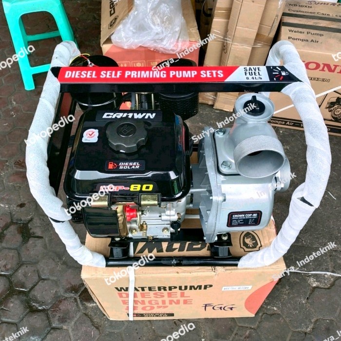 Terlaris Crown Pompa Alkon Diesel/Solar Cdwp-20