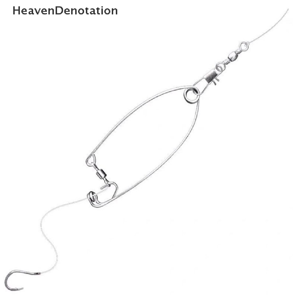 [HeavenDenotation] Camping Perangkat Memancing Otomatis Musim Semi Ejection Hook Stainless Steel Tackle HDV