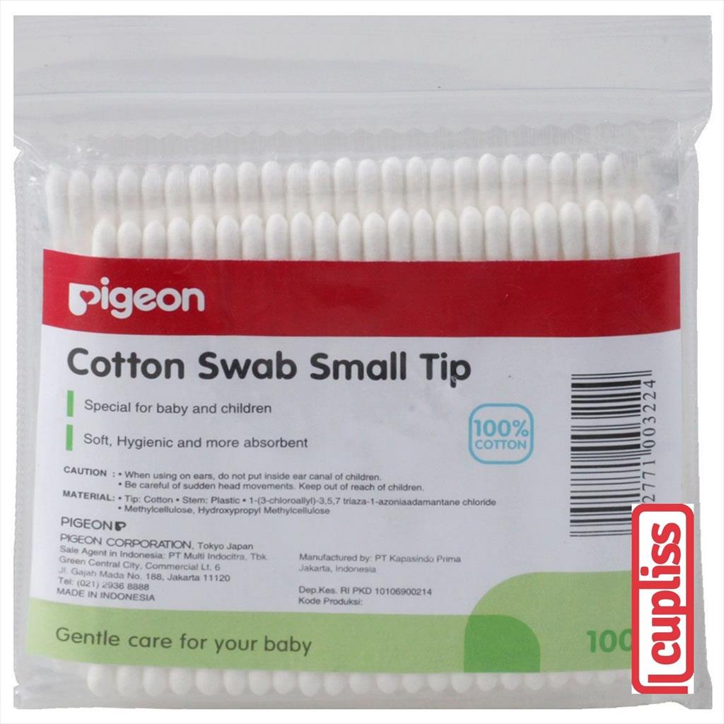 PIGEON Cotton Swab 100s Buds Small Tip 100 s