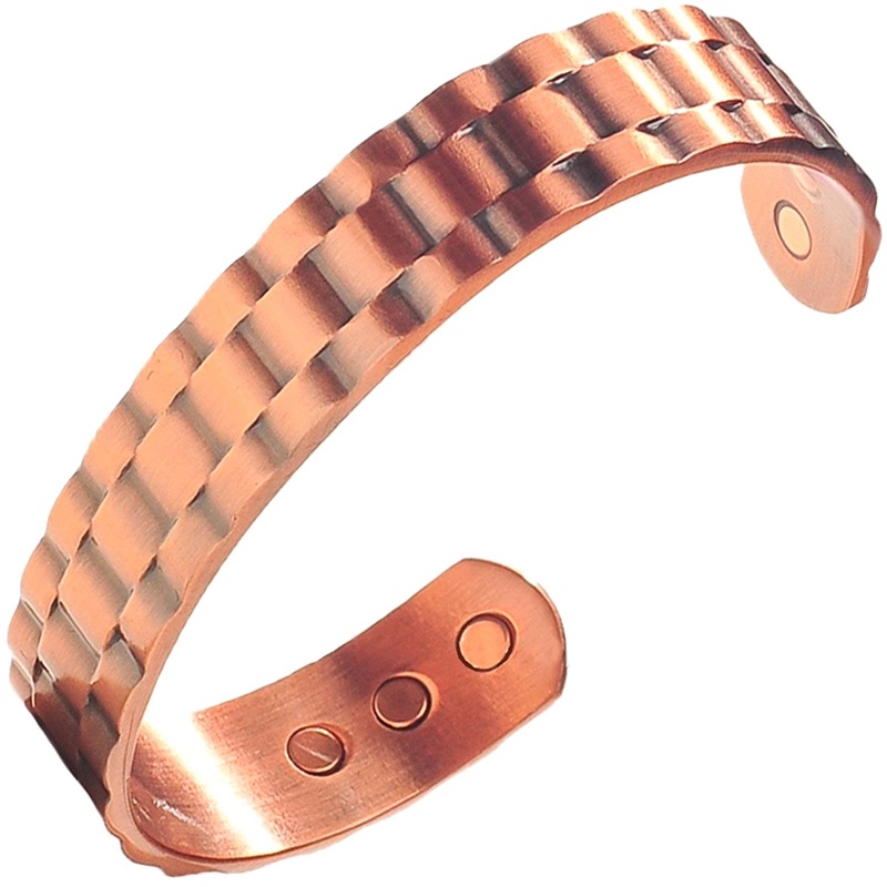 Magnetik Pereda Nyeri Grid Bangle Gelang Manset Wanita Pria Perhiasan Terapi Kesehatan