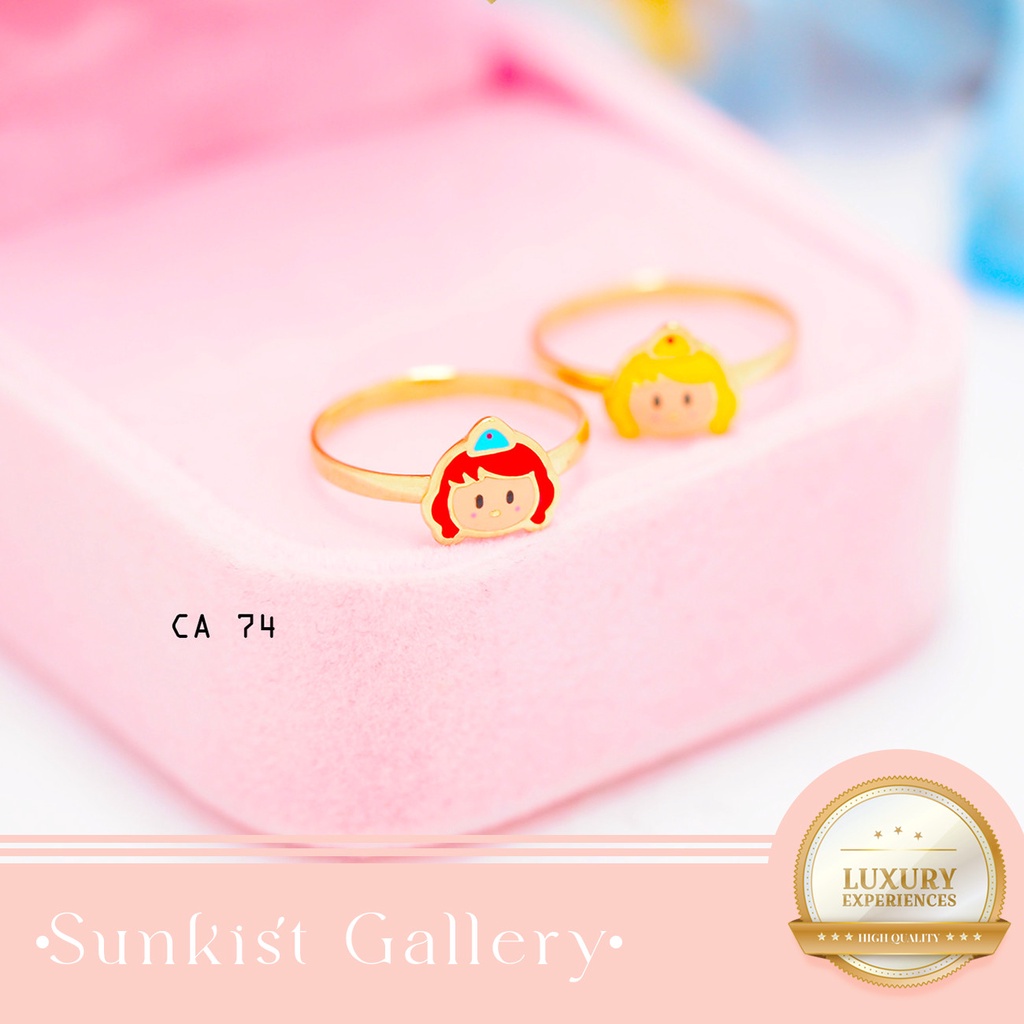 CINCIN ANAK EMAS ASLI KADAR 300 / 6KARAT & 375 8KARAT CINCIN EMAS ANAK CINCIN EMAS MURAH MOTIF PRINC