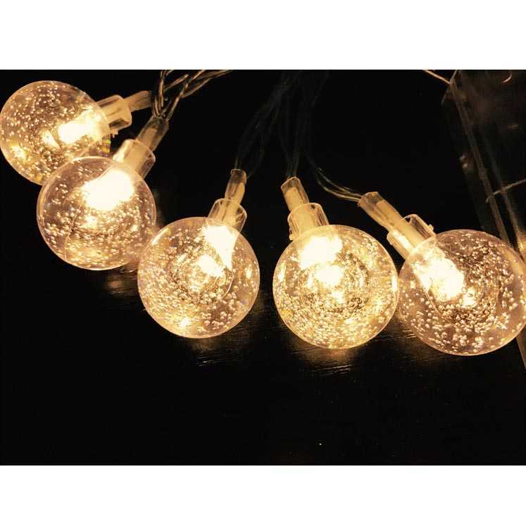 (BISA COD) FTIHSHP Goodland Lampu Hias String Lights Cherry Ball Fairy Warm White 5 Meter - LY20W