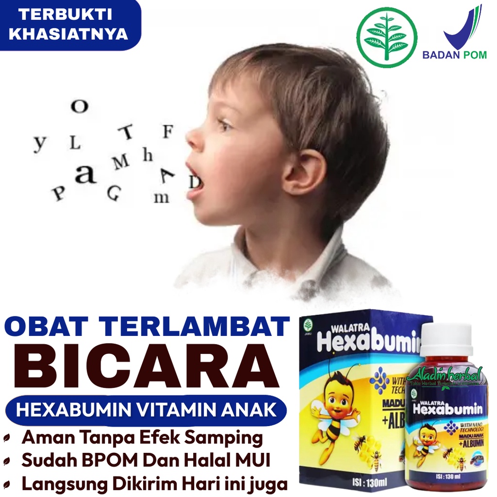 Obat Terlambat Bicara untuk anak - Suplemen dan vitamin terlambat bicara - MADU HEXABUMIN