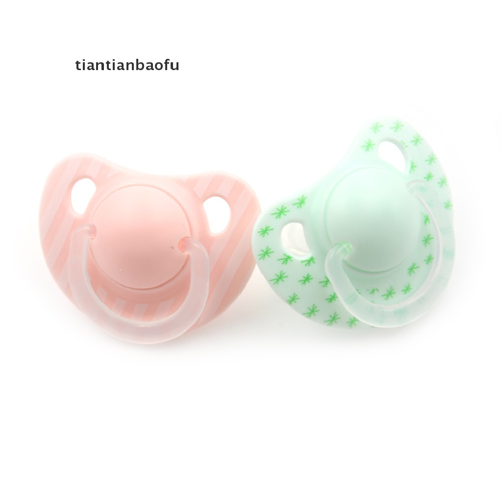 [tiantianbaofu] Newborn baby Bayi Tidur Puting Bulat falt Silikon Dot Warna Hijau pink 0+ Bulan Aman Tidak Beracun Perlengkapan Bayi 1pcs Dot Bayi Bayi Penutup Otomatis