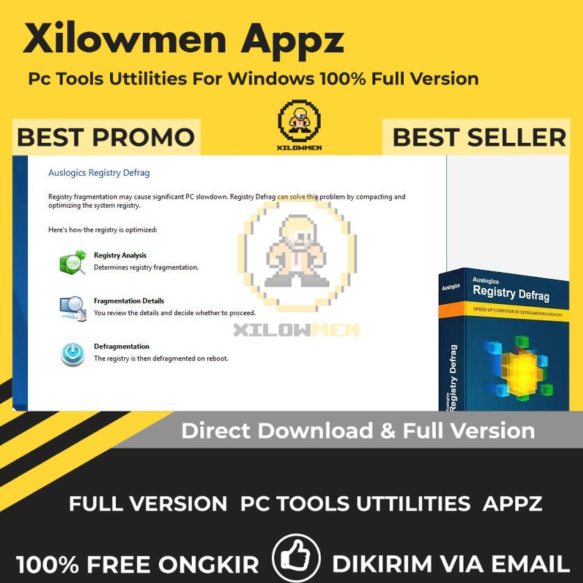 [Full Version] Auslogics Registry Defrag Pro PC Tools Software Utilities Lifetime Win OS