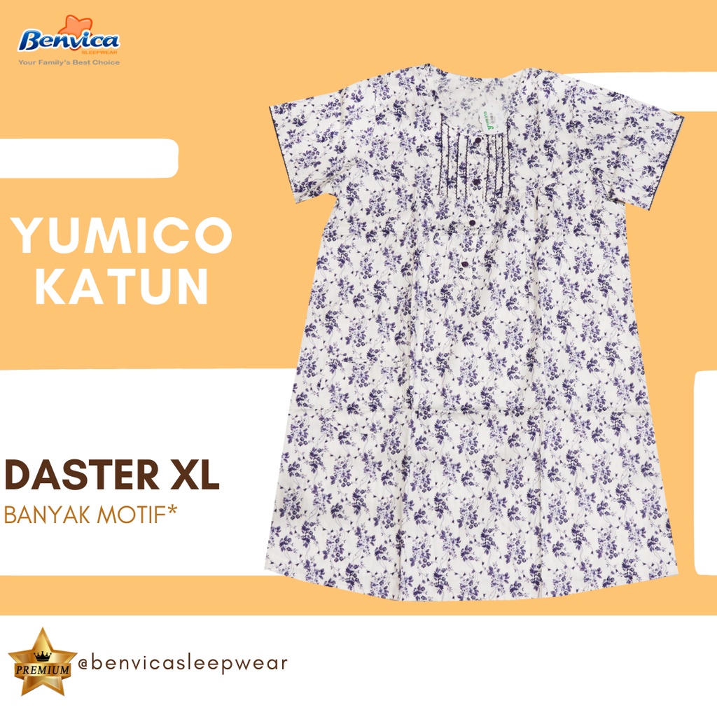 BAJU TIDUR DASTER KATUN XL PREMIUM YUMICO BANYAK MOTIF