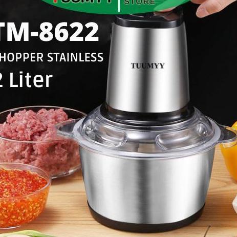℮ (TUUMYY) BLENDER CHOPPER STAINLESS MULTIFUNGSI 2L TM-8622/TM-0810/TM-8611 ™