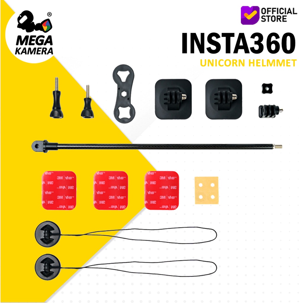 SEASKY A2-T20 CF Carbon Fiber Eenhoorn Helm Mount voor Insta360 X4 X3