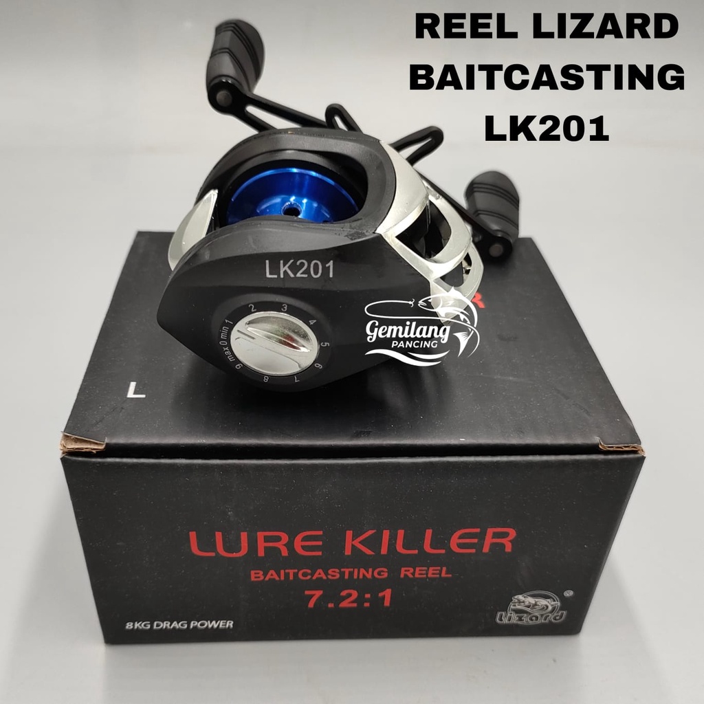 REEL BC BAITCASTING LIZARD LURE KILLER REEL BC LIZARD LK201 DRAG 8kg