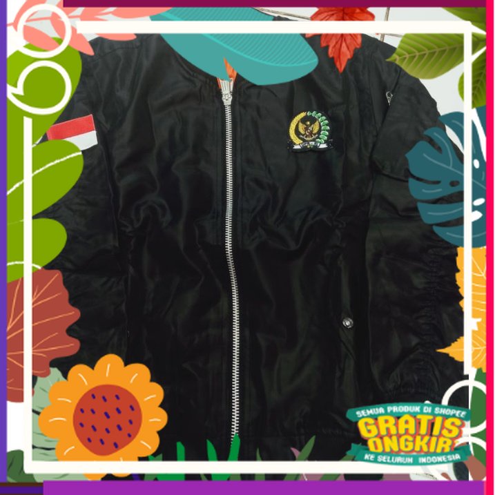 Jaket bomber DPR RI logo bordir jaket DPR RI eksklusif / grey abu dark