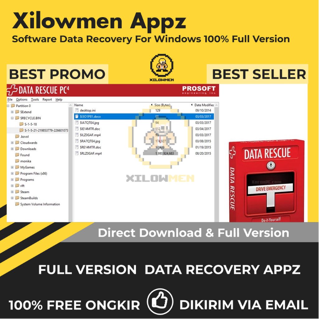 [Full Version] Prosoft Data Rescue Professional Pro Lifetime Data Recovery WIN OS