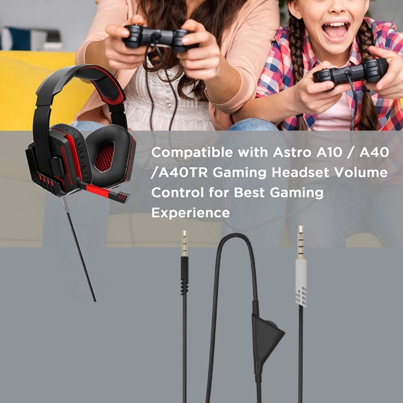 Cre Kabel Aux Cord Untuk Headset Gaming A10 A40 A30 Dengan Kontrol Volume