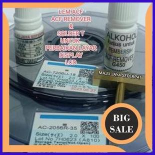 sparepart PAKET lem ACF 7206U-18 + ACF 2056 + ACF RRMOVER G450 ATAU pembersih lem acf + AL