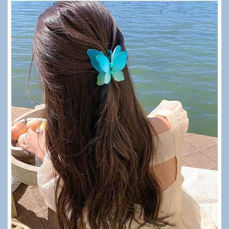 Jepit Rambut Korea Jedai DOFF Kupu Kupu 3D COLOR Wanita Elegan High Quality Import