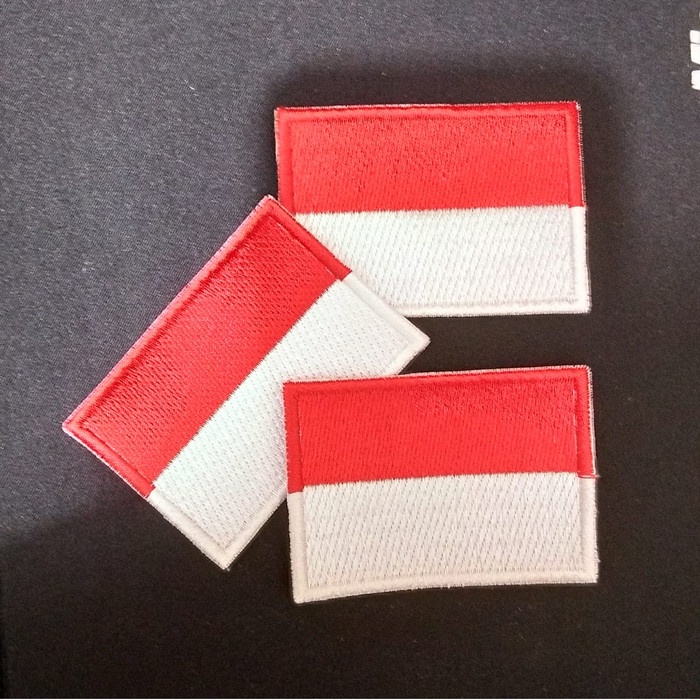 Indonesia Emblem Bordir Bendera Merah Putih