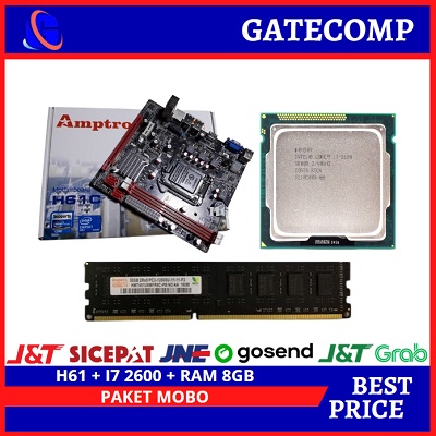 Paket i7 2600 / Motherboad H61 / DDR 8 GB