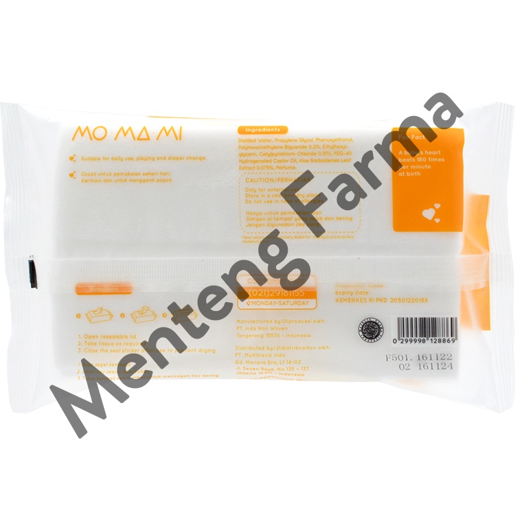 Momami Antibacterial Wipes 30 Lembar - Tisu Basah Anti Bakteri Bayi